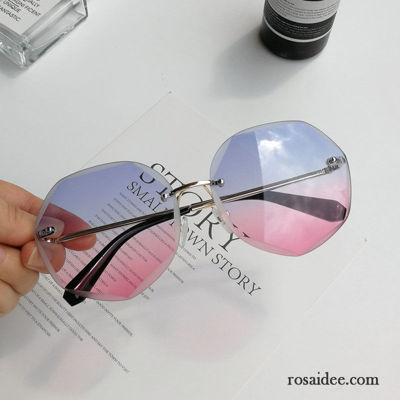 Sonnenbrille Damen Rundes Gesicht Neu Trend Lang 2018 Fahren Blau Purpur Lila Rosa Rot