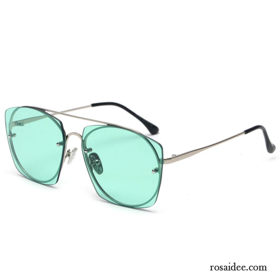 Sonnenbrille Damen Transparent Unregelmäßige Sonnenbrillen Trend Mode Persönlichkeit Grün Blau