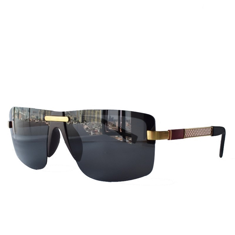 Sonnenbrille Herren Polarisator Sonnenbrillen Einfach Trend Persönlichkeit Fahren Schwarz Grau Gold