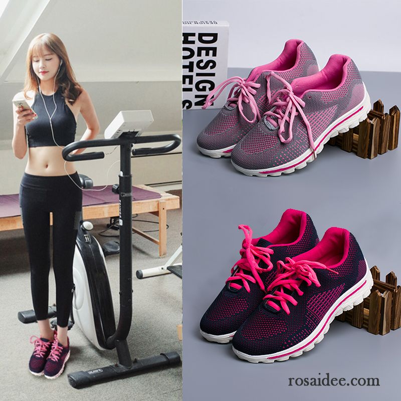 Sportschuhe Günstig Kaufen Trend Net Neue Cushioning Schuhe Sportschuhe Schnürung Schüler Feder Herbst Laufschuhe Licht Damen Atmungsaktiv Fitness Billig