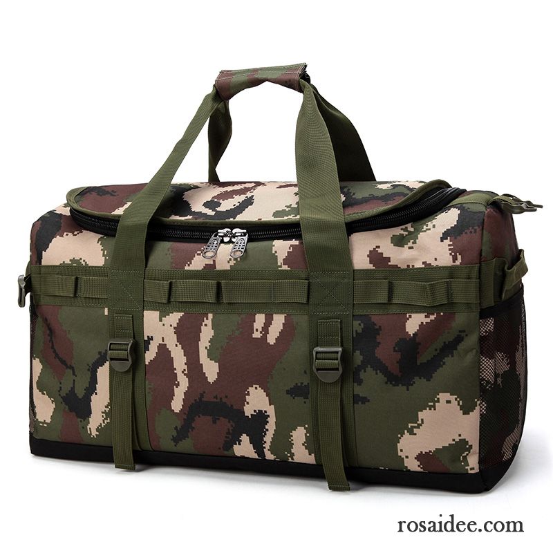 Sporttaschen Herren Reise Multifunktion Handtaschen Hohe Kapazität Schultertaschen Rucksäck Camouflage Grün