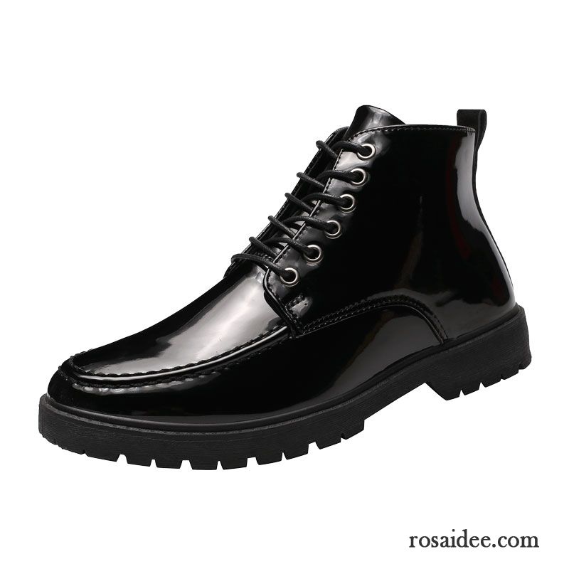 Stiefel Herren Wasserdicht Casual Herbst Jugend Trend England Schwarz