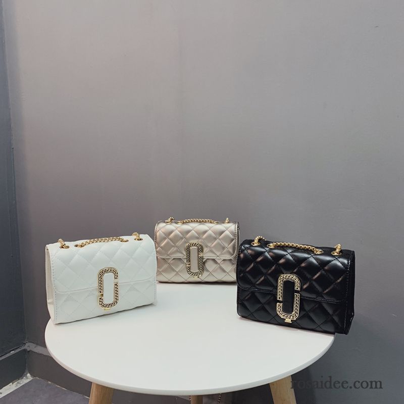 Umhängetaschen Damen Das Neue Mini Kette Duftenden Wind Rhombus Messenger-tasche Weiß