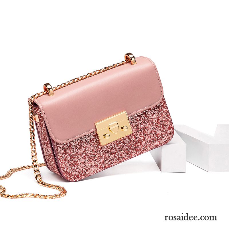 Umhängetaschen Damen Das Neue Mode Kette Sequins Messenger-tasche Rosa