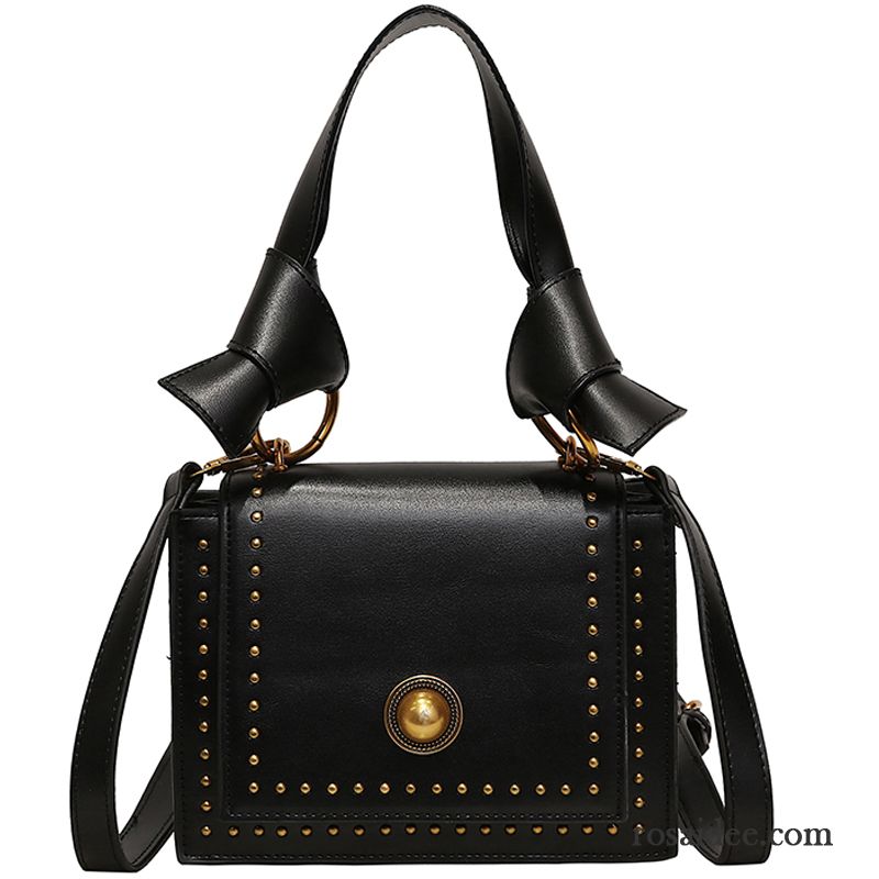 Umhängetaschen Damen Messenger-tasche Mode Das Neue Retro Allgleiches Schwarz