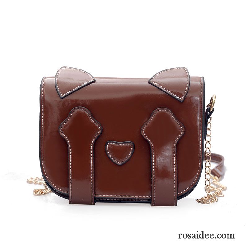 Umhängetaschen Damen Messenger-tasche Mode Einfach Mini Schultertaschen Kette Braun