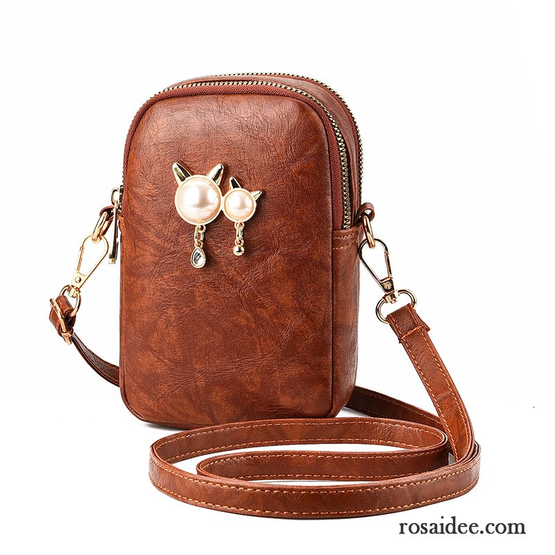 Umhängetaschen Damen Mini Mode Allgleiches Messenger-tasche Das Neue Einfach Braun