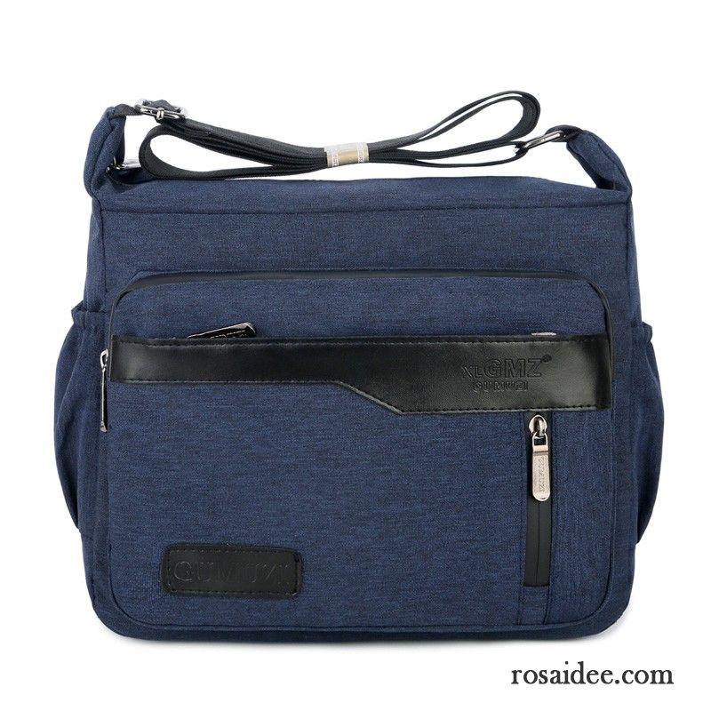 Umhängetaschen Herren Fein Oxford-tuch Schultertaschen Messenger-tasche Freizeit Rucksäck Dunkelblau